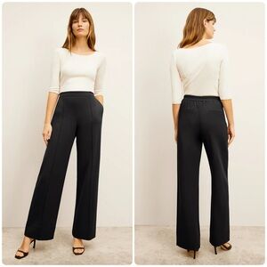 MM Lafleur Jordan 1.0 Pant Light Ponte Trouser Black Size 8 NWT